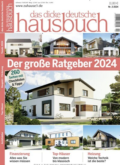 Titelbild der Ausgabe 2/2024 von Das dicke deutsche Hausbuch. Diese Zeitschrift und viele weitere Gartenzeitschriften und Wohnzeitschriften als Abo oder epaper bei United Kiosk online kaufen.