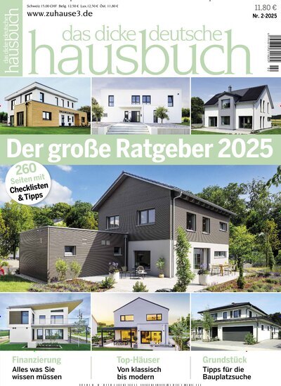 Titelbild der Ausgabe 2/2025 von Das dicke deutsche Hausbuch. Diese Zeitschrift und viele weitere Gartenzeitschriften und Wohnzeitschriften als Abo oder epaper bei United Kiosk online kaufen.