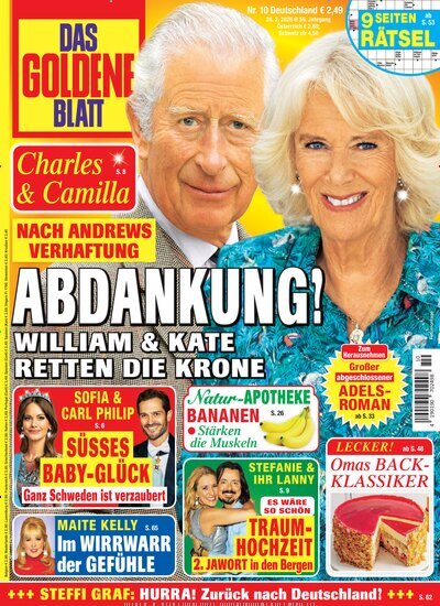 Titelbild der Ausgabe 10/2026 von Das goldene Blatt. Diese Zeitschrift und viele weitere Frauenzeitschriften als Abo oder epaper bei United Kiosk online kaufen.