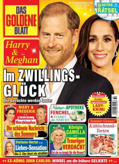 Titelbild der Ausgabe 32/2026 von Das goldene Blatt. Diese Zeitschrift und viele weitere Frauenzeitschriften als Abo oder epaper bei United Kiosk online kaufen.