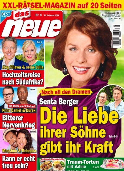 Titelbild der Ausgabe 8/2026 von Das Neue. Diese Zeitschrift und viele weitere Frauenzeitschriften als Abo oder epaper bei United Kiosk online kaufen.