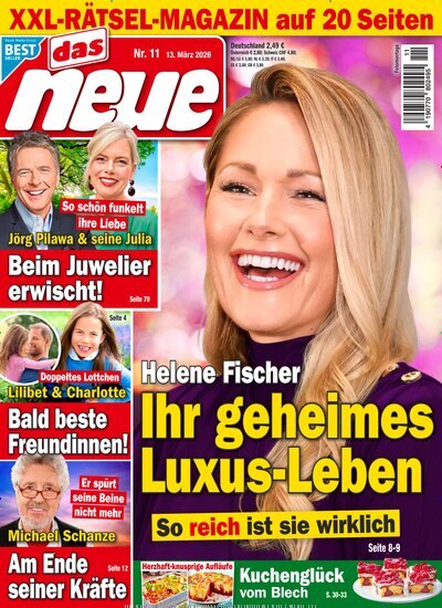 Titelbild der Ausgabe 11/2026 von Das Neue. Diese Zeitschrift und viele weitere Frauenzeitschriften als Abo oder epaper bei United Kiosk online kaufen.