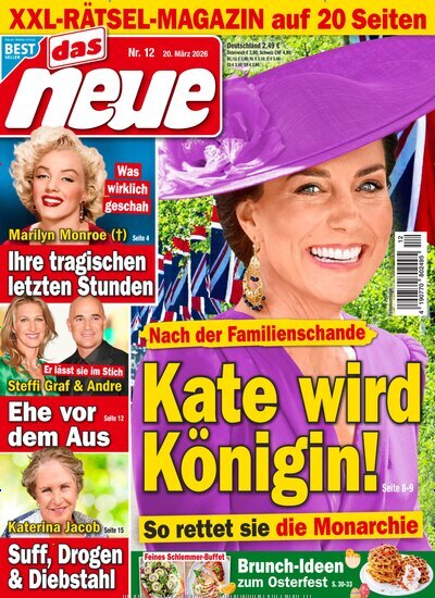Titelbild der Ausgabe 12/2026 von Das Neue. Diese Zeitschrift und viele weitere Frauenzeitschriften als Abo oder epaper bei United Kiosk online kaufen.