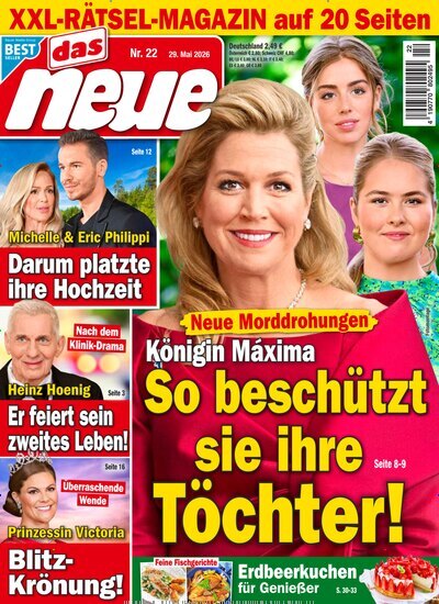 Titelbild der Ausgabe 22/2026 von Das Neue. Diese Zeitschrift und viele weitere Frauenzeitschriften als Abo oder epaper bei United Kiosk online kaufen.