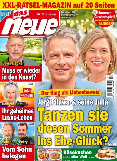 Titelbild der Ausgabe 27/2026 von Das Neue. Diese Zeitschrift und viele weitere Frauenzeitschriften als Abo oder epaper bei United Kiosk online kaufen.