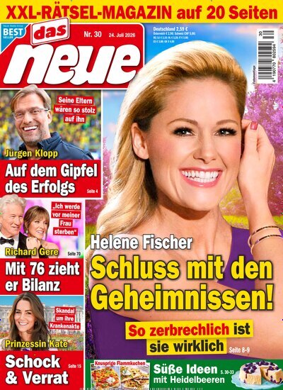 Titelbild der Ausgabe 30/2026 von Das Neue. Diese Zeitschrift und viele weitere Frauenzeitschriften als Abo oder epaper bei United Kiosk online kaufen.