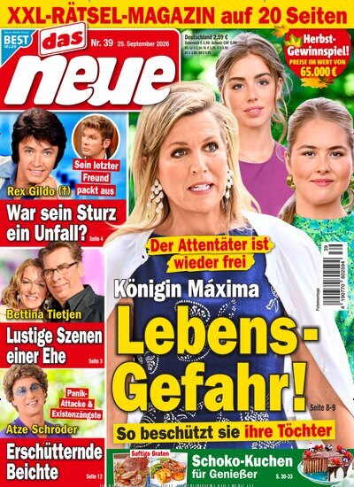 Titelbild der Ausgabe 39/2026 von Das Neue. Diese Zeitschrift und viele weitere Frauenzeitschriften als Abo oder epaper bei United Kiosk online kaufen.