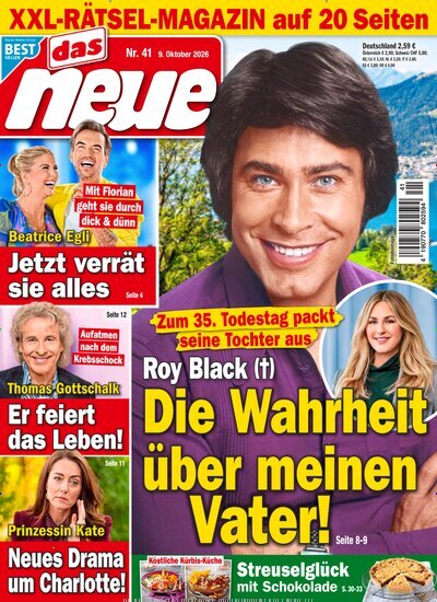 Titelbild der Ausgabe 41/2026 von Das Neue. Diese Zeitschrift und viele weitere Frauenzeitschriften als Abo oder epaper bei United Kiosk online kaufen.