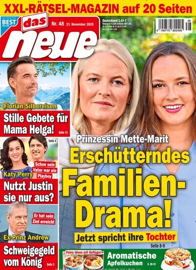 Titelbild der Ausgabe 48/2025 von Das Neue. Diese Zeitschrift und viele weitere Frauenzeitschriften als Abo oder epaper bei United Kiosk online kaufen.