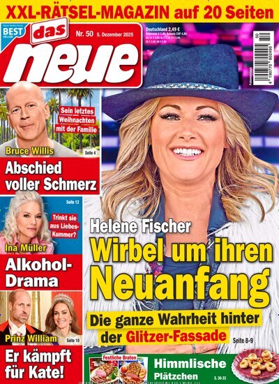 Titelbild der Ausgabe 50/2025 von Das Neue. Diese Zeitschrift und viele weitere Frauenzeitschriften als Abo oder epaper bei United Kiosk online kaufen.