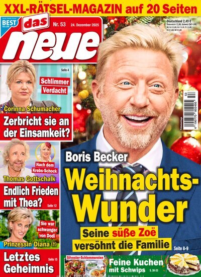 Titelbild der Ausgabe 53/2025 von Das Neue. Diese Zeitschrift und viele weitere Frauenzeitschriften als Abo oder epaper bei United Kiosk online kaufen.