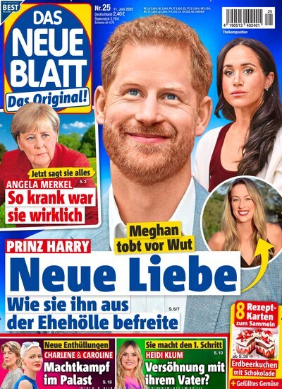 Titelbild der Ausgabe 25/2025 von Das neue Blatt. Diese Zeitschrift und viele weitere Frauenzeitschriften als Abo oder epaper bei United Kiosk online kaufen.