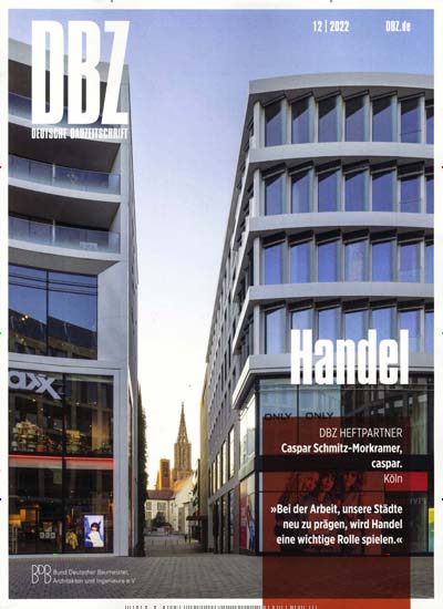 Titelbild der Ausgabe 12/2022 von DBZ Deutsche BauZeitschrift. Diese Zeitschrift und viele weitere Architekturzeitschriften und Bauzeitschriften als Abo oder epaper bei United Kiosk online kaufen.