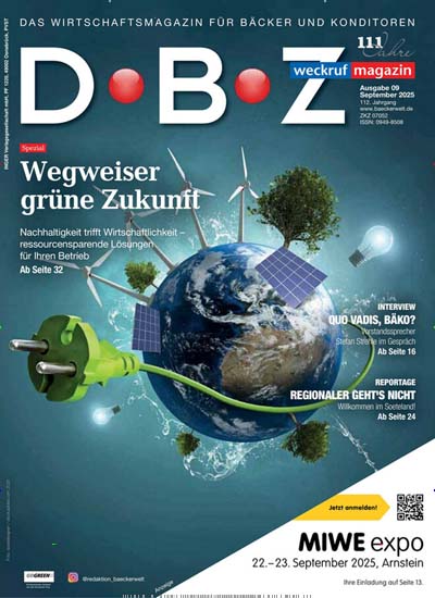 Titelbild der Ausgabe 9/2025 von DBZ Magazin. Diese Zeitschrift und viele weitere Gastronomiezeitschriften, Fashionmagazine, Beautymagazine als Abo oder epaper bei United Kiosk online kaufen.