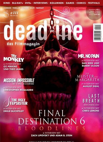 Titelbild der Ausgabe 111/2025 von deadline - das Filmmagazin. Diese Zeitschrift und viele weitere Audiomagazine, Filmmagazine und Fotozeitschriften als Abo oder epaper bei United Kiosk online kaufen.