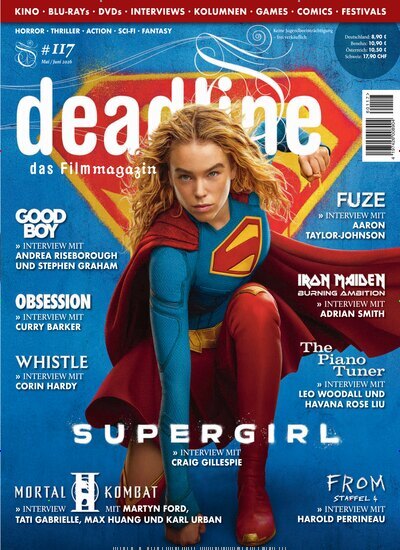 Titelbild der Ausgabe 117/2026 von deadline - das Filmmagazin. Diese Zeitschrift und viele weitere Audiomagazine, Filmmagazine und Fotozeitschriften als Abo oder epaper bei United Kiosk online kaufen.