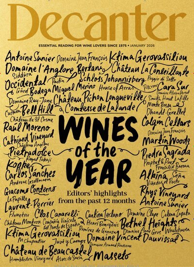 Titelbild der Ausgabe 1/2026 von Decanter. Diese Zeitschrift und viele weitere Gartenzeitschriften und Wohnzeitschriften als Abo oder epaper bei United Kiosk online kaufen.
