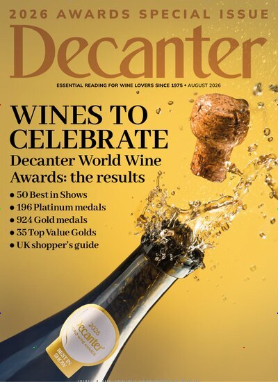 Titelbild der Ausgabe 8/2026 von Decanter. Diese Zeitschrift und viele weitere Gartenzeitschriften und Wohnzeitschriften als Abo oder epaper bei United Kiosk online kaufen.