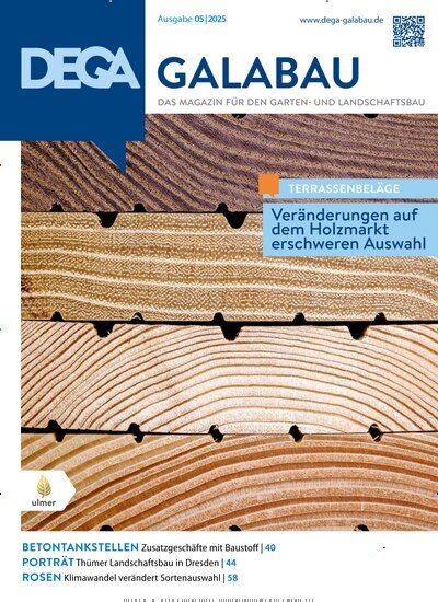 Titelbild der Ausgabe 5/2025 von Dega Galabau. Diese Zeitschrift und viele weitere Naturzeitschriften, Landwirtschaftszeitungen und Umweltmagazine als Abo oder epaper bei United Kiosk online kaufen.
