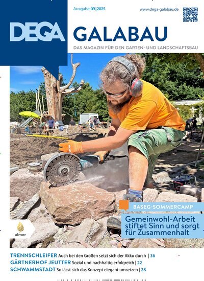 Titelbild der Ausgabe 9/2025 von Dega Galabau. Diese Zeitschrift und viele weitere Naturzeitschriften, Landwirtschaftszeitungen und Umweltmagazine als Abo oder epaper bei United Kiosk online kaufen.