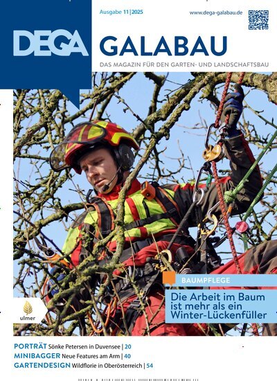 Titelbild der Ausgabe 11/2025 von Dega Galabau. Diese Zeitschrift und viele weitere Naturzeitschriften, Landwirtschaftszeitungen und Umweltmagazine als Abo oder epaper bei United Kiosk online kaufen.