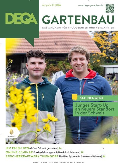 Titelbild der Ausgabe 1/2026 von Dega Gartenbau. Diese Zeitschrift und viele weitere Naturzeitschriften, Landwirtschaftszeitungen und Umweltmagazine als Abo oder epaper bei United Kiosk online kaufen.