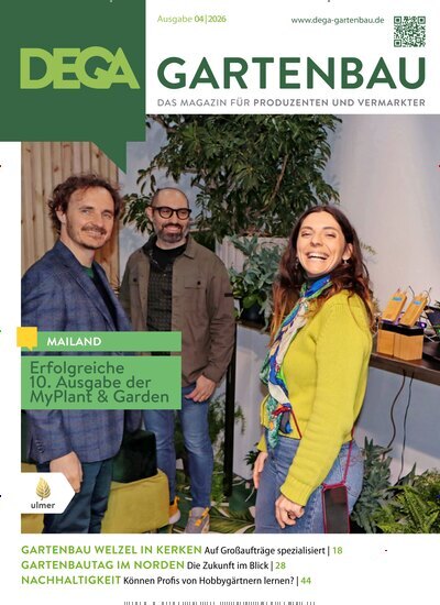 Titelbild der Ausgabe 4/2026 von Dega Gartenbau. Diese Zeitschrift und viele weitere Naturzeitschriften, Landwirtschaftszeitungen und Umweltmagazine als Abo oder epaper bei United Kiosk online kaufen.