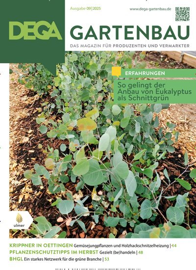 Titelbild der Ausgabe 9/2025 von Dega Gartenbau. Diese Zeitschrift und viele weitere Naturzeitschriften, Landwirtschaftszeitungen und Umweltmagazine als Abo oder epaper bei United Kiosk online kaufen.