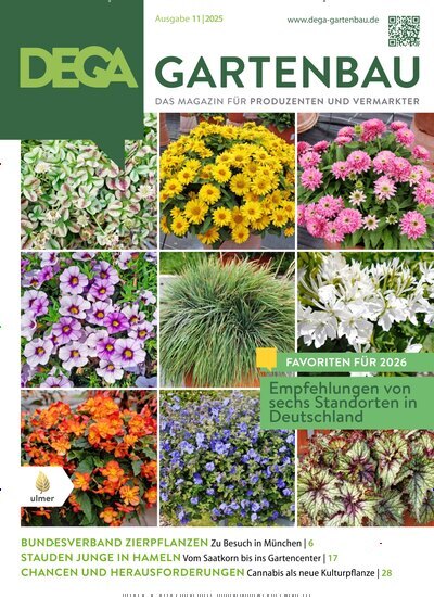 Titelbild der Ausgabe 11/2025 von Dega Gartenbau. Diese Zeitschrift und viele weitere Naturzeitschriften, Landwirtschaftszeitungen und Umweltmagazine als Abo oder epaper bei United Kiosk online kaufen.
