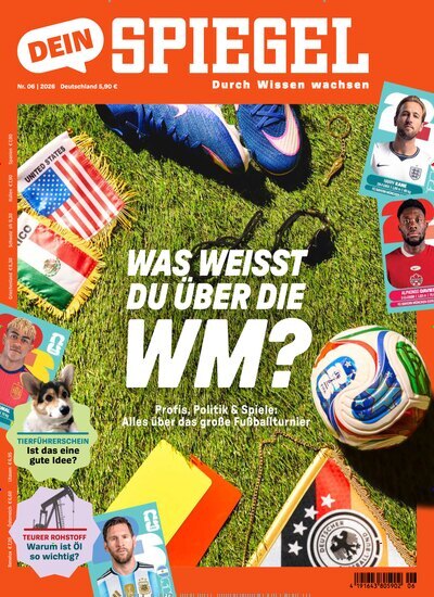 Titelbild der Ausgabe 6/2026 von Dein Spiegel. Diese Zeitschrift und viele weitere Jugendzeitschriften und Kinderzeitschriften als Abo oder epaper bei United Kiosk online kaufen.