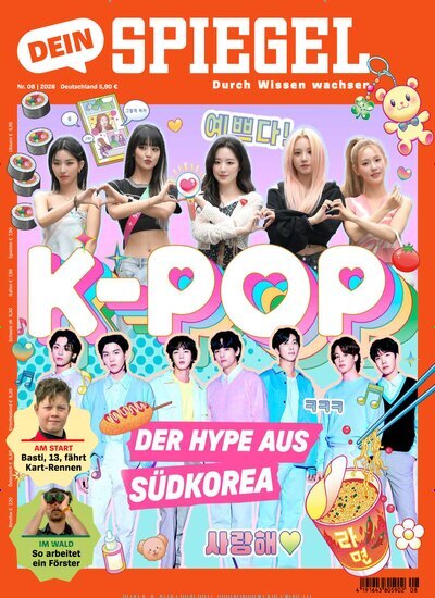 Titelbild der Ausgabe 8/2026 von Dein Spiegel. Diese Zeitschrift und viele weitere Jugendzeitschriften und Kinderzeitschriften als Abo oder epaper bei United Kiosk online kaufen.