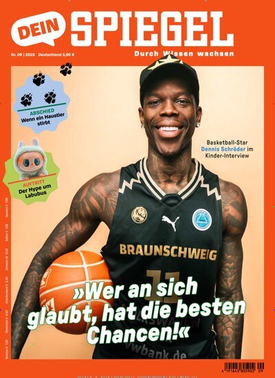 Titelbild der Ausgabe 9/2025 von Dein Spiegel. Diese Zeitschrift und viele weitere Jugendzeitschriften und Kinderzeitschriften als Abo oder epaper bei United Kiosk online kaufen.