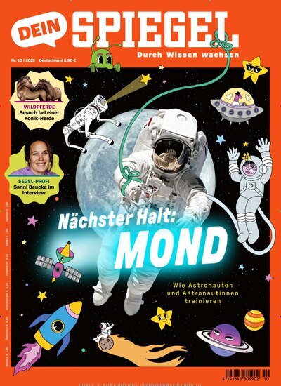 Titelbild der Ausgabe 10/2025 von Dein Spiegel. Diese Zeitschrift und viele weitere Jugendzeitschriften und Kinderzeitschriften als Abo oder epaper bei United Kiosk online kaufen.
