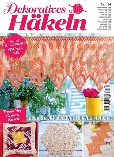 Titelbild der Ausgabe 184/2025 von Dekoratives Häkeln. Diese Zeitschrift und viele weitere Modemagazine und DIY-Magazine als Abo oder epaper bei United Kiosk online kaufen.