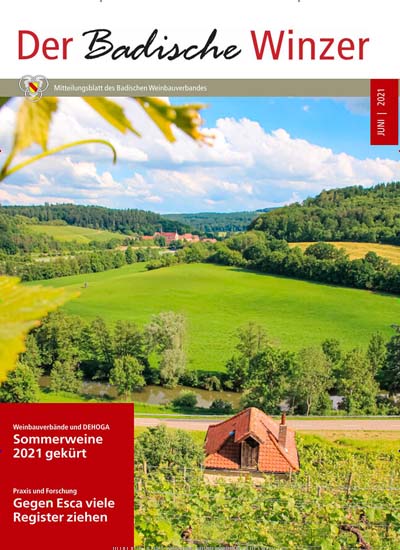 Titelbild der Ausgabe 6/2021 von Der badische Winzer. Diese Zeitschrift und viele weitere Naturzeitschriften, Landwirtschaftszeitungen und Umweltmagazine als Abo oder epaper bei United Kiosk online kaufen.