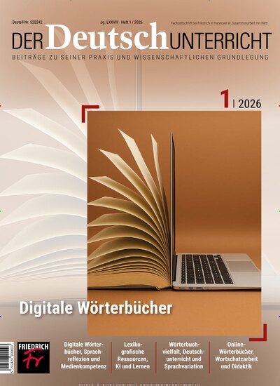 Titelbild der Ausgabe 1/2026 von Der Deutschunterricht. Diese Zeitschrift und viele weitere Zeitschriften für Pädagogik als Abo oder epaper bei United Kiosk online kaufen.