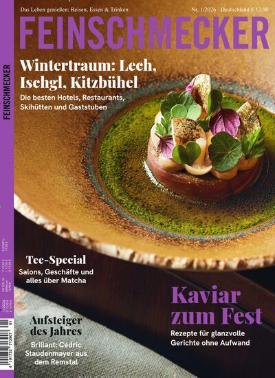 Titelbild der Ausgabe 1/2026 von Der Feinschmecker. Diese Zeitschrift und viele weitere Kochzeitschriften und Backzeitschriften als Abo oder epaper bei United Kiosk online kaufen.
