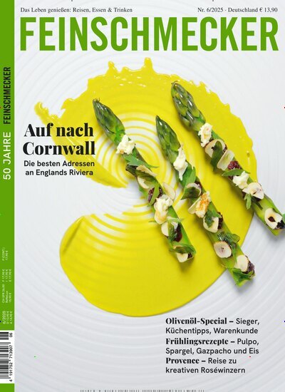 Titelbild der Ausgabe 6/2025 von Der Feinschmecker. Diese Zeitschrift und viele weitere Kochzeitschriften und Backzeitschriften als Abo oder epaper bei United Kiosk online kaufen.