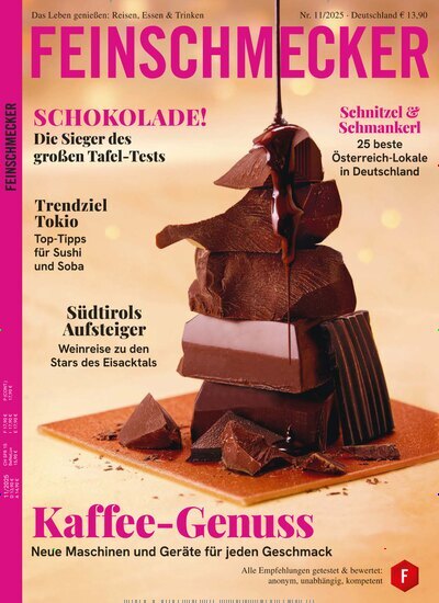 Titelbild der Ausgabe 11/2025 von Der Feinschmecker. Diese Zeitschrift und viele weitere Kochzeitschriften und Backzeitschriften als Abo oder epaper bei United Kiosk online kaufen.