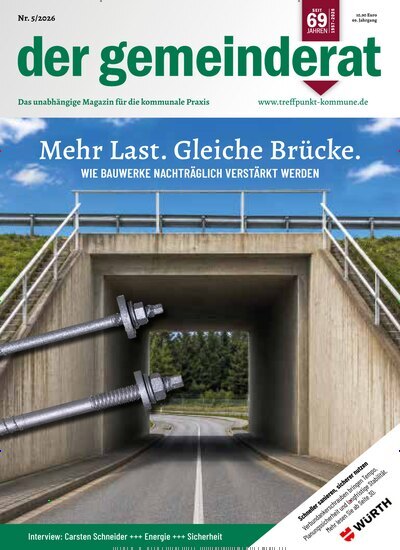 Titelbild der Ausgabe 5/2026 von der gemeinderat. Diese Zeitschrift und viele weitere Jurazeitschriften und Zeitschriften für Verwaltung als Abo oder epaper bei United Kiosk online kaufen.