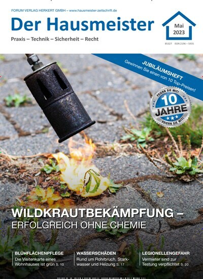 Titelbild der Ausgabe 2/2023 von Der Hausmeister. Diese Zeitschrift und viele weitere Businessmagazine als Abo oder epaper bei United Kiosk online kaufen.