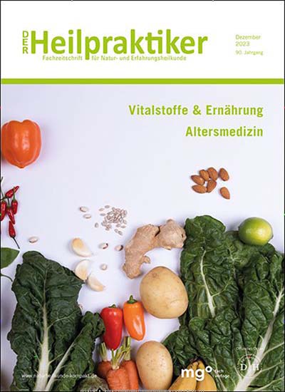 Titelbild der Ausgabe 12/2023 von Der Heilpraktiker. Diese Zeitschrift und viele weitere Pflegezeitschriften und medizinische Fachzeitschriften als Abo oder epaper bei United Kiosk online kaufen.