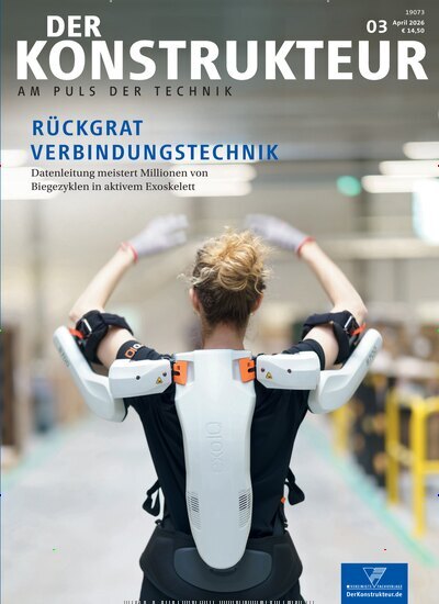Titelbild der Ausgabe 3/2026 von Der Konstrukteur. Diese Zeitschrift und viele weitere Industriemagazine und Handwerkmagazine als Abo oder epaper bei United Kiosk online kaufen.