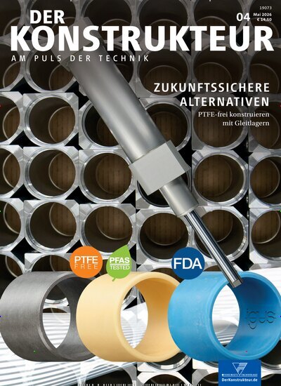 Titelbild der Ausgabe 4/2026 von Der Konstrukteur. Diese Zeitschrift und viele weitere Industriemagazine und Handwerkmagazine als Abo oder epaper bei United Kiosk online kaufen.