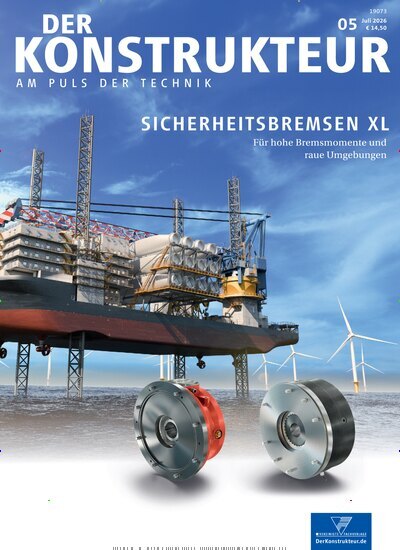 Titelbild der Ausgabe 5/2026 von Der Konstrukteur. Diese Zeitschrift und viele weitere Industriemagazine und Handwerkmagazine als Abo oder epaper bei United Kiosk online kaufen.
