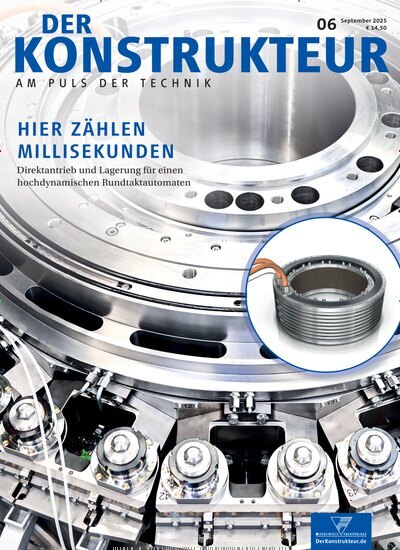 Titelbild der Ausgabe 6/2025 von Der Konstrukteur. Diese Zeitschrift und viele weitere Industriemagazine und Handwerkmagazine als Abo oder epaper bei United Kiosk online kaufen.