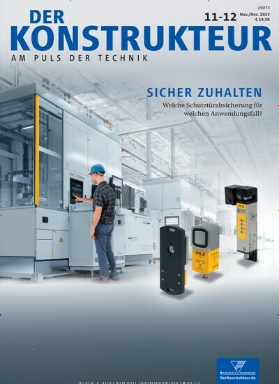 Titelbild der Ausgabe 11/2023 von Der Konstrukteur. Diese Zeitschrift und viele weitere Industriemagazine und Handwerkmagazine als Abo oder epaper bei United Kiosk online kaufen.