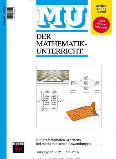 Titelbild der Ausgabe 2/2026 von Der Mathematikunterricht. Diese Zeitschrift und viele weitere Zeitschriften für Pädagogik als Abo oder epaper bei United Kiosk online kaufen.