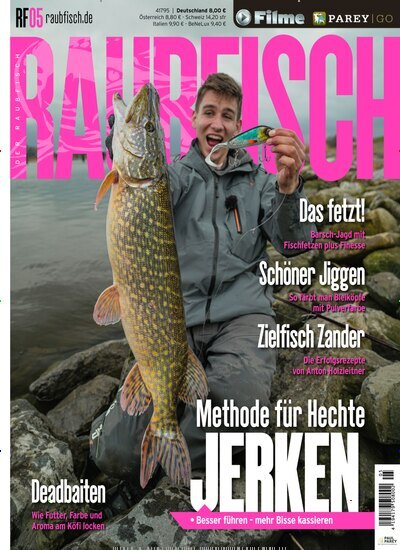 Titelbild der Ausgabe 5/2025 von Der Raubfisch (Angeln). Diese Zeitschrift und viele weitere Sportmagazine als Abo oder epaper bei United Kiosk online kaufen.