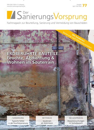 Titelbild der Ausgabe 2/2026 von Der SanierungsVorsprung. Diese Zeitschrift und viele weitere Architekturzeitschriften und Bauzeitschriften als Abo oder epaper bei United Kiosk online kaufen.